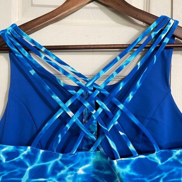 Torrid Womens NWT Blue Water Low-Impact Wireless Zip-Front Active Sports Bra 2X - Picture 8 of 9
